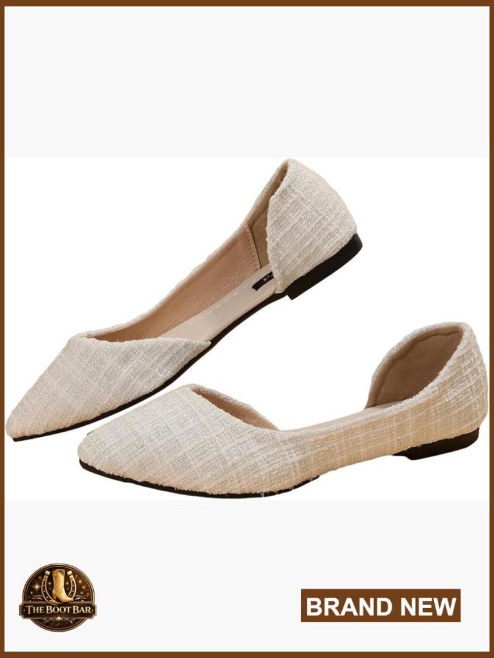 Elegant Flat Shoes Pointed Toe Slip On Work Dressy Ballet Flats